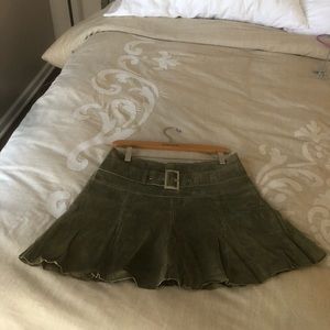 Bebe suede skirt